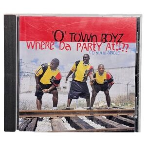 O Town Boyz Where Da Party At CD Maxi Single Promo REDJ-72003-2 Rap 1996 EUC